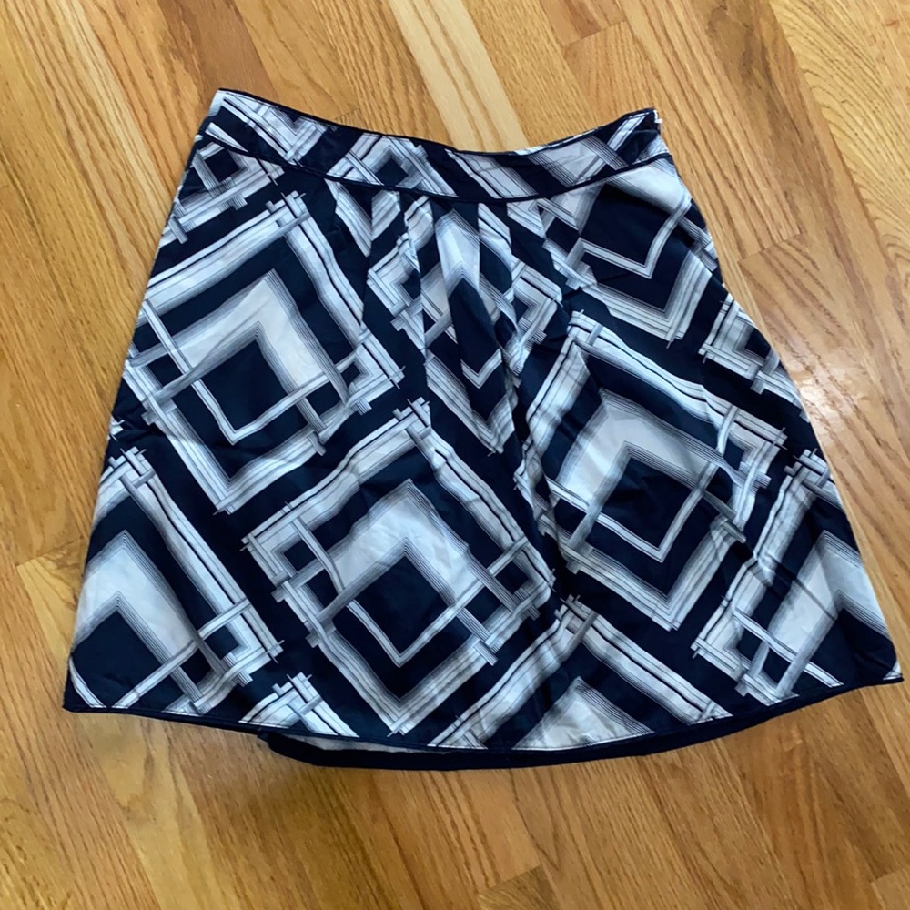 Talbots Ikat Print Cotton Skirt